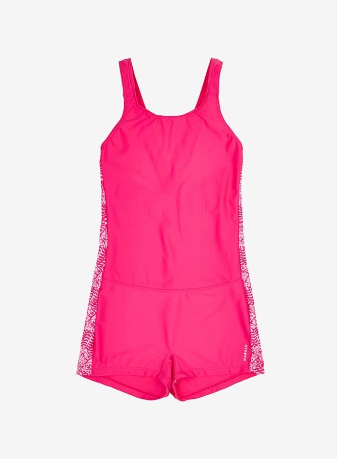 DECATHLON Girls’ swimming 1-piece shorty swimsuit - 100 Vega ataa - Image 3