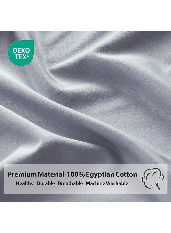 لايف ستايل طقم ملاءات استيك قطنيه 120cm سرير سادة من 3 قطع (2 كيس وسادة + ملاءة واحدة) للفنادق والمنازل والقرى السياحية - Image 5