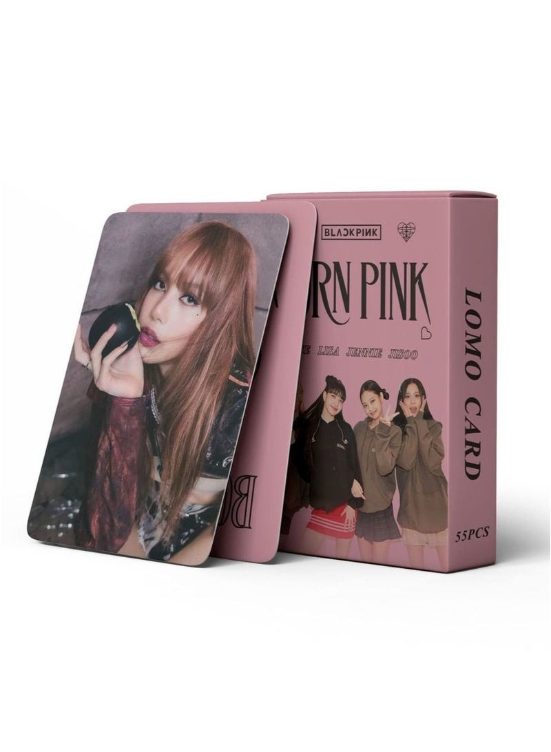 Generic 55Pcs Blackpink Born Pink Album Photo Lomo Cards  - Image 2