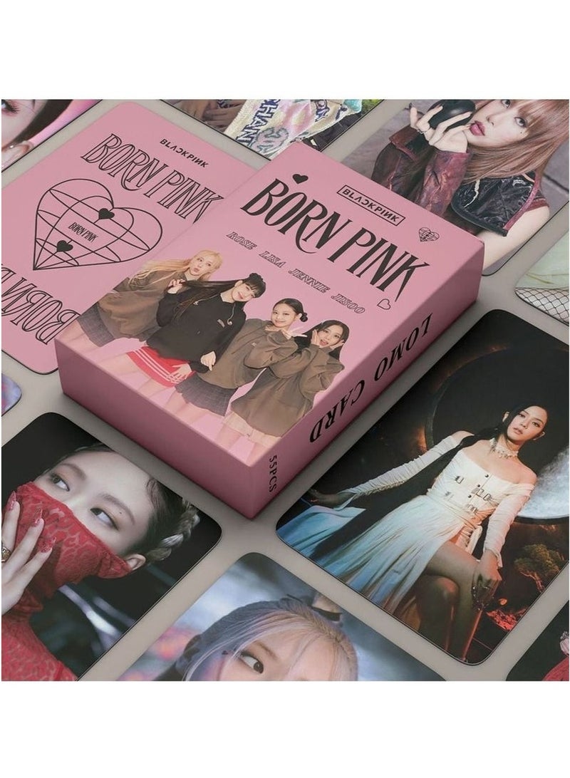 Generic 55Pcs Blackpink Born Pink Album Photo Lomo Cards  - Image 1
