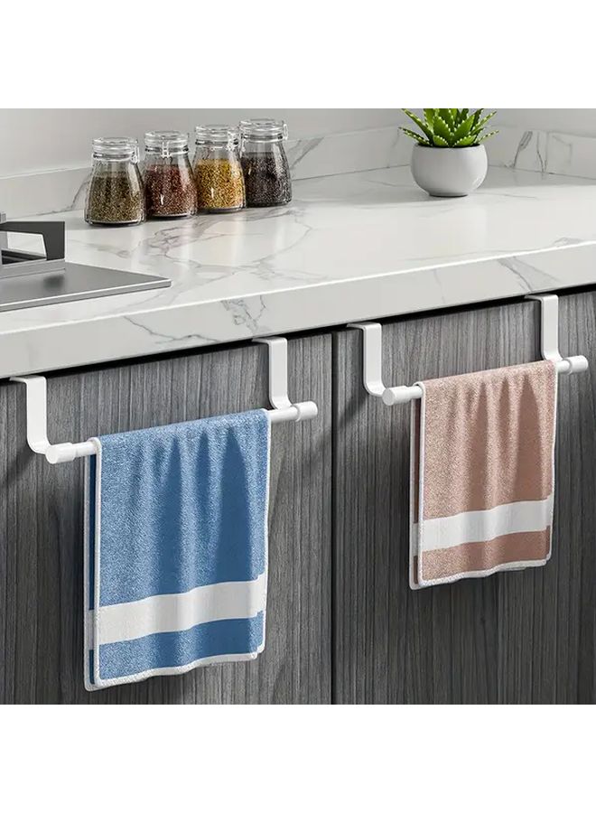 Black Modern Wall Mounted Kitchen Cabinet Towel Rack 13 98 Inch No Drill Installation - Image 5