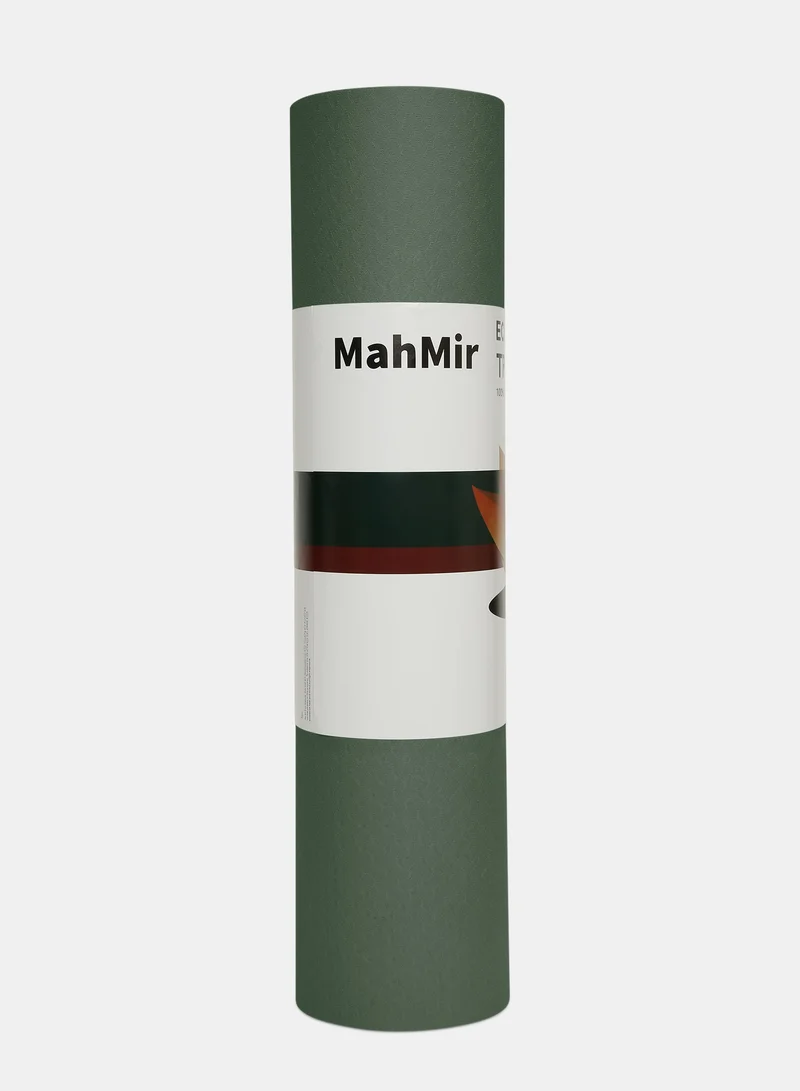 Mahmir Green+Light Green Yoga Mat Anti-Slip Exercise Mat With Carrying Bag Fitness Mat For Pilates 183Cm*61Cm*6Mm Thickness For Woman Man Beginners Dark Green+Light Green  | Best Price UAE