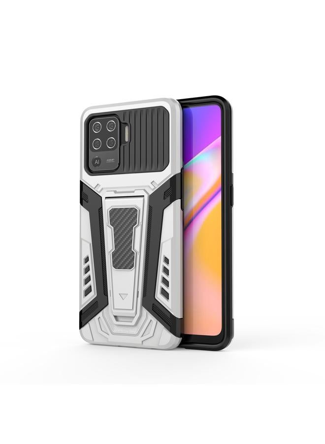 S-TOP Case For OPPO F19 Pro War Chariot Series Armor All-inclusive Shockproof PC + TPU Protective Case with Invisible Holder - Image 1