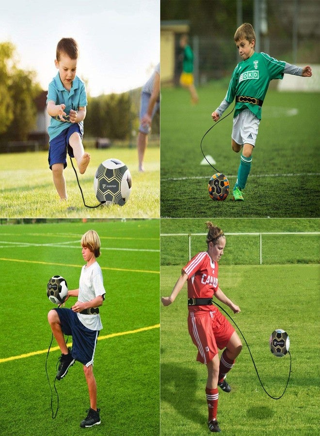 Surpop Soccer/Volleyball/Rugby Trainer, Football Kick Throw Solo Practice Training Aid Control Skills Adjustable Waist Belt for Kids Adults - Image 3