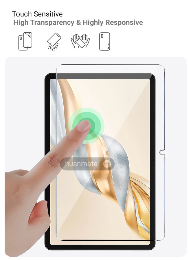 Honor Pad X9a Tempered Glass Screen Protector – High Transparency, Delicate Touch, Anti-Explosion, Smooth Arc Edges, Easy Installation, Screen Protector for Honor Pad X9a - view 4