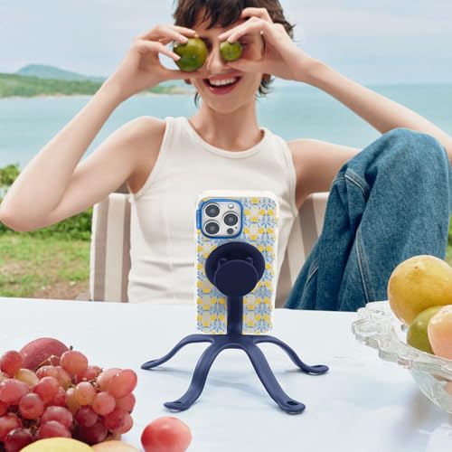 POPSOCKETS مقبض هاتف PopSockets لـ MagSafe مع حامل مدمج، حامل مغناطيسي، قمة قابلة للتبديل، تثبيت آمن لحالات iPhone MagSafe، مقبض للهاتف والتابلت - PopOut Basic Naval - Image 2