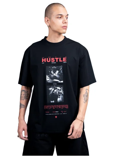 Tanjim Squad TANJIM SQUAD – HUSTLE T-SHIRT BLACK