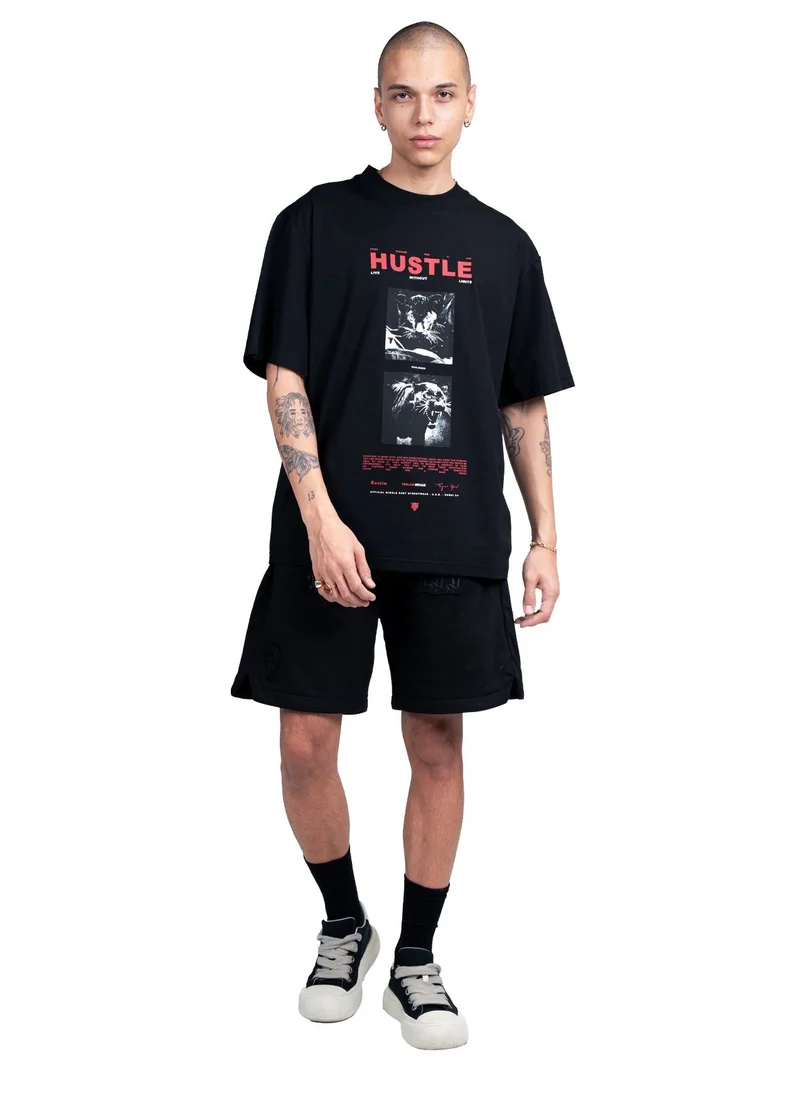 Tanjim Squad TANJIM SQUAD – HUSTLE T-SHIRT BLACK