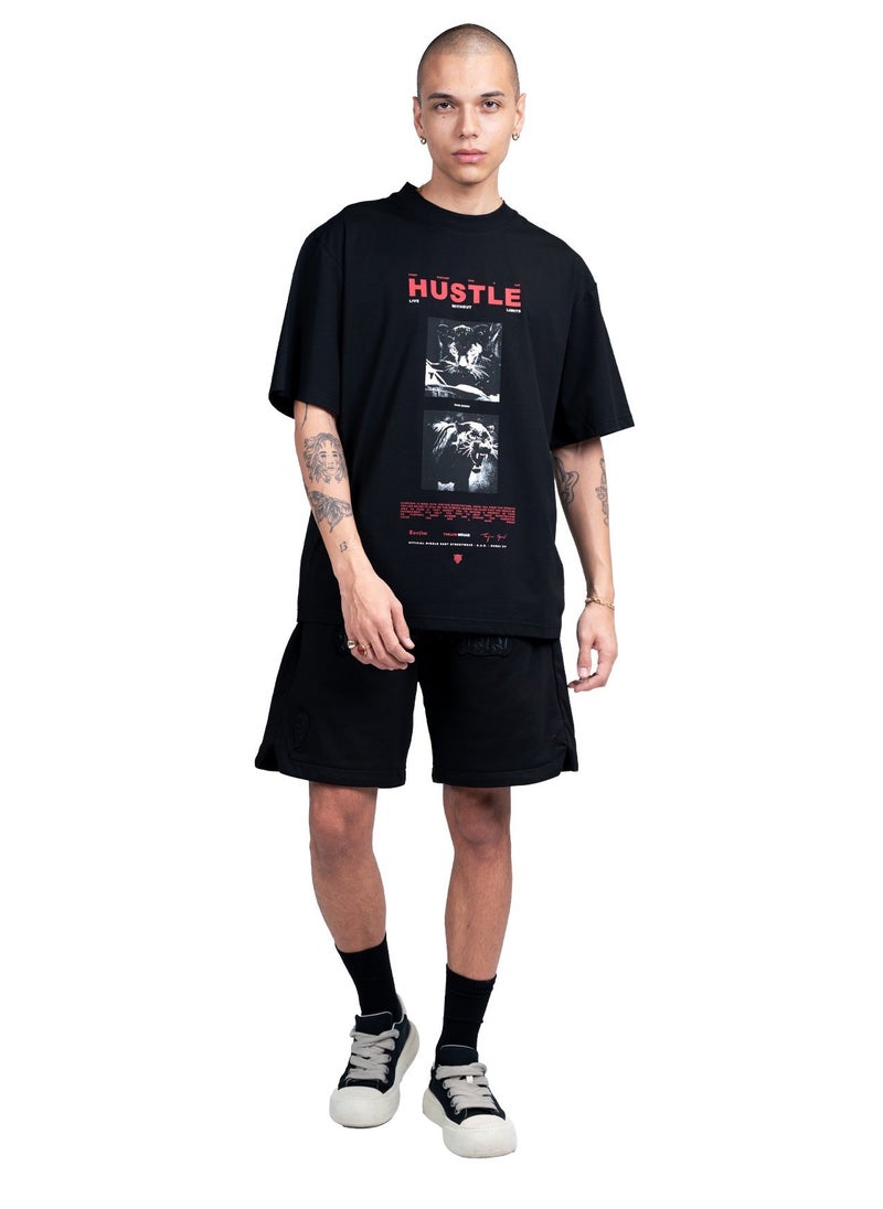 تنجيم سكواد تانجيم سكواد – تي شيرت هاسل أسود - Image 3