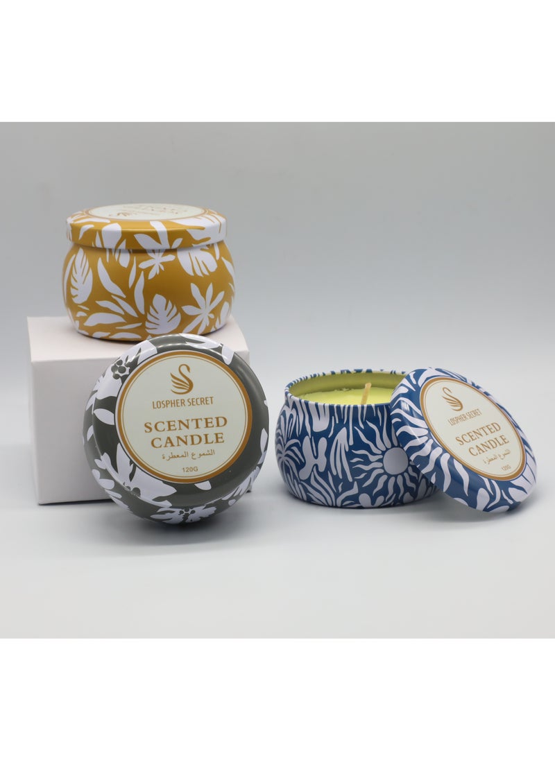 LOSPHER SECRET Scented Candles Gift Set ,4 pcs Scented Candles,  Candles Gift for Women with Stress Relief, for Wedding, Party, Birthday Day  - Image 3