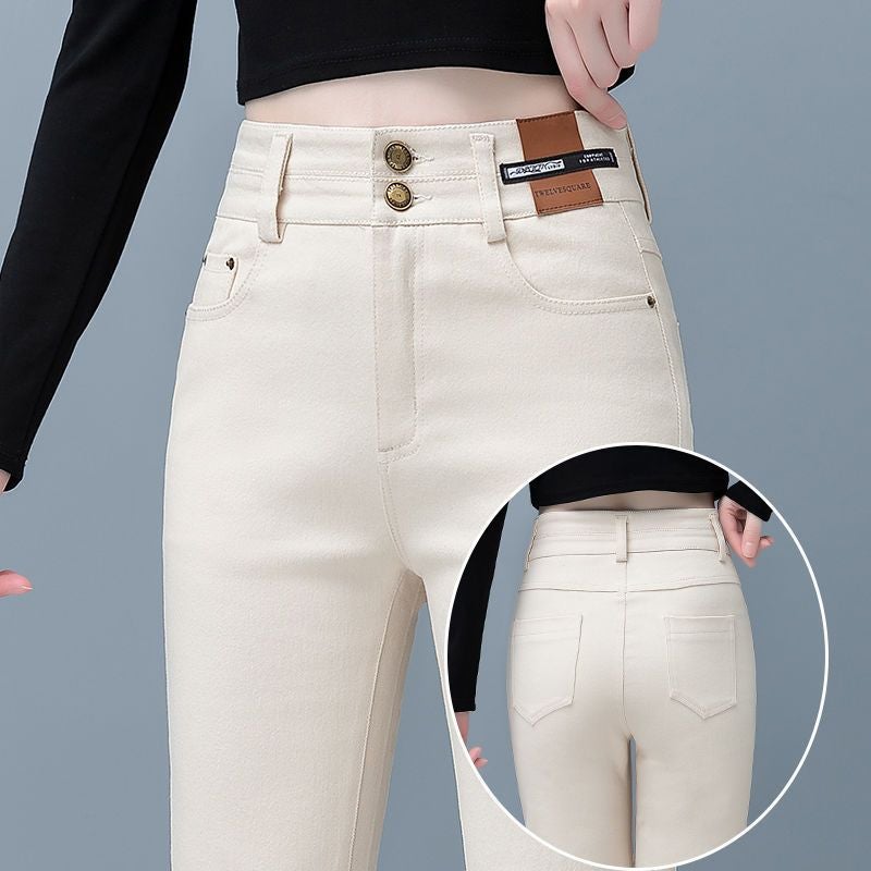 Micro-La Jeans Women'S High Waist Slim-Fit Slimming Flare Pants Horseshoe Pants For Children - Image 5