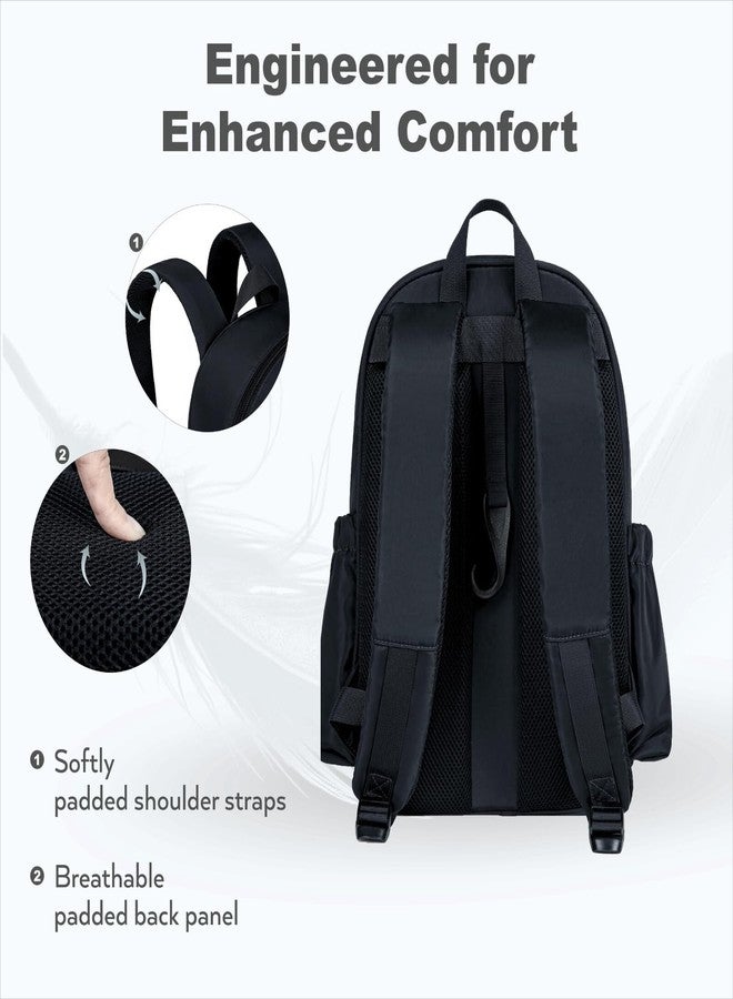 KAVIGOR Pickleball Bag, Quilted Pickleball Backpack with Shoe Compartment & Waterproof Pocket, Pickle Ball Paddle Bag Fits 2 to 4 Paddles for Women and Men, Black - Image 4