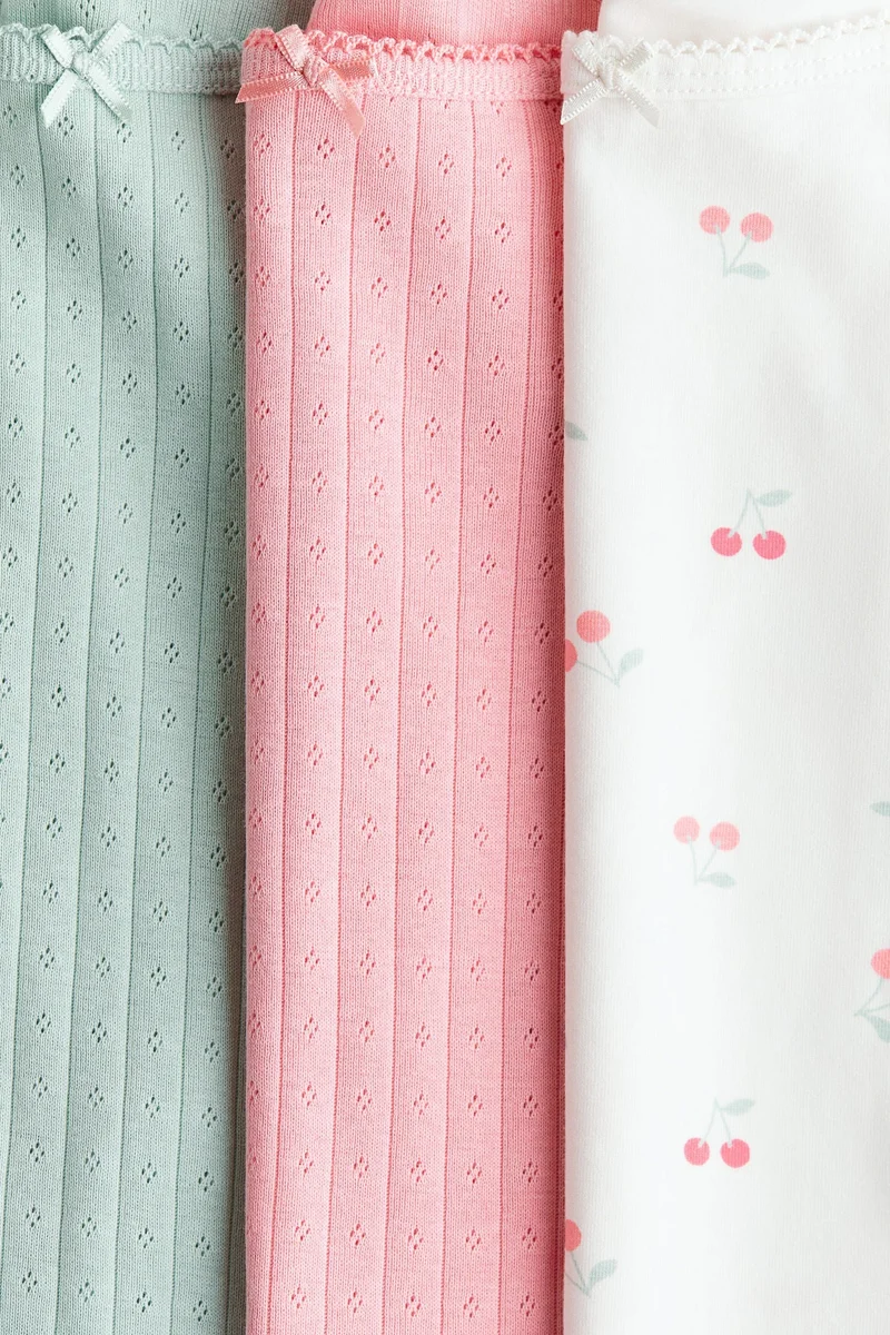 H&M 3-pack cotton strappy tops