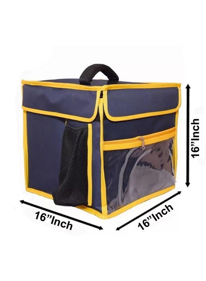 SSBC Now Quality is Affordable Food Delivery Bag Meal Delivery Bag Grocery Delivery Bag,Pizza Delivery Bag,Sea Food Delivery Bag, Waterproof (Blue) 16 inch - Image 3