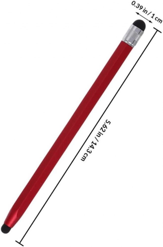 2pcs Universal Capacitive Stylus Pen with 6-Sided Replaceable Tips for Tablets and Phones, Touch Screen Stylus for Drawing and Writing, Red Color, Suitable for Capacitive Devices - Image 2