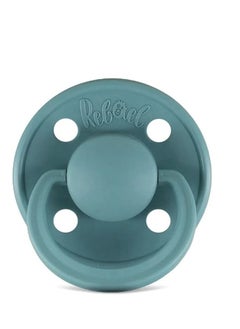 Rebael Rebael Mono Natural Rubber Round Pacifier Size 2 - Baby 6M+ (1-pack) - Powder  - Image 3