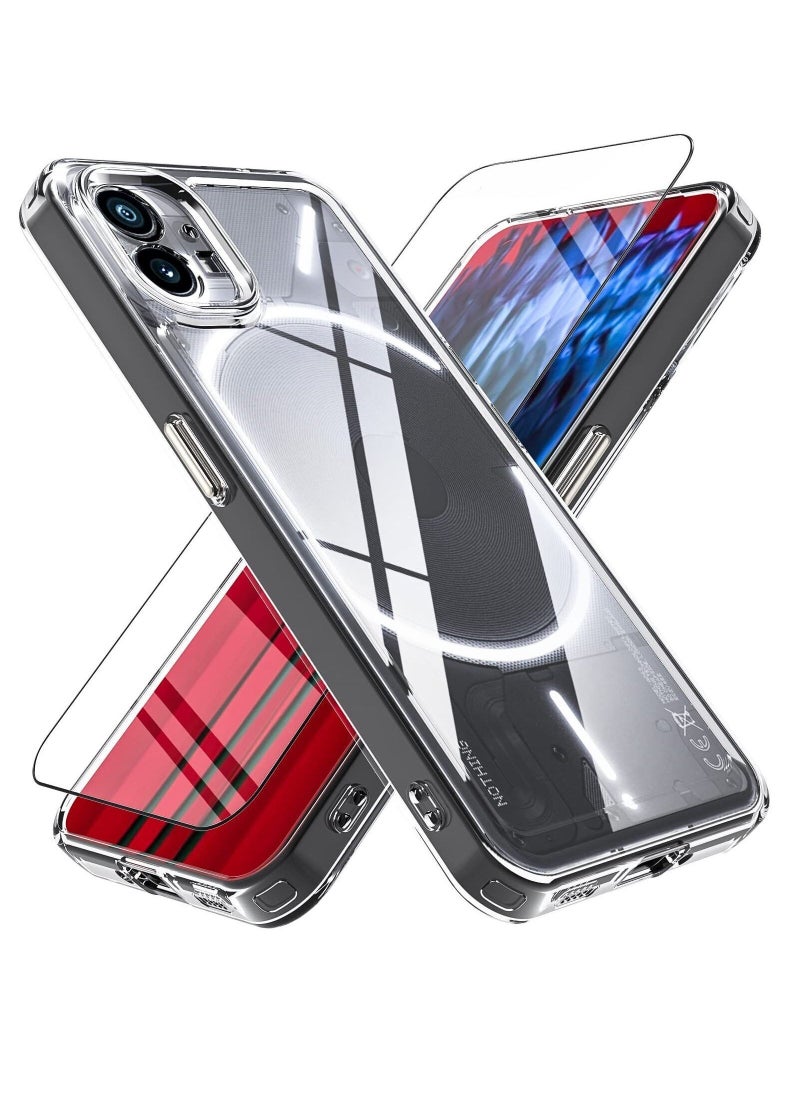 ELTRAZONE Clear Case Cover + Tempered Glass for Phone 1 / Phone 2 - Image 4