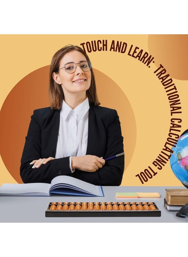 Flexzion Soroban Abacus for Adults & Kids - Plastic 11-inch Japanese Soroban 5 Beads 17 Rod Abacus for Math Learning & Training - Portable Abacus Math Calculating Tool for Beginners & Professional - Image 5