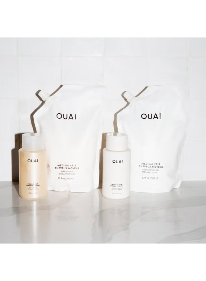 OUAI Medium Hair Conditioner Refill 946ml - Image 2