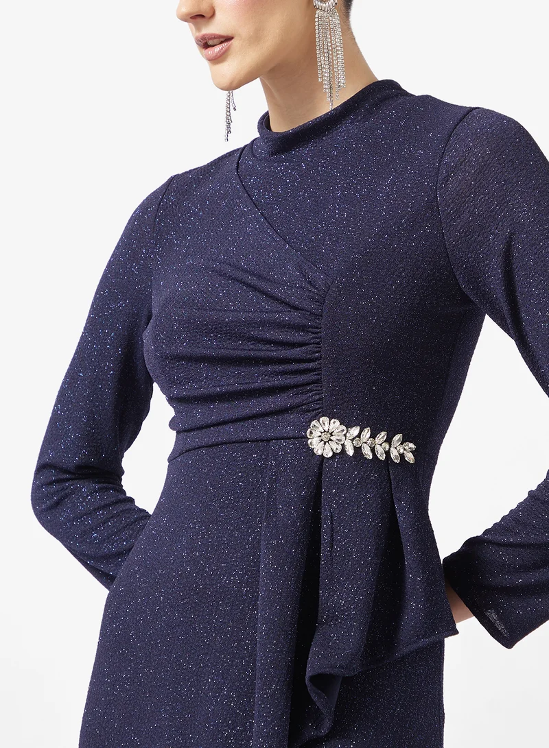 Khizana  A-line Shimmer Dress for Women | Best Price UAE