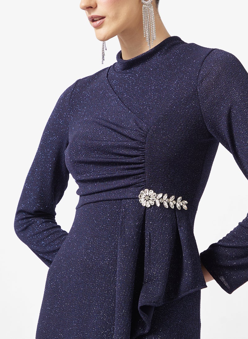 Khizana A-line Shimmer Dress - Image 3