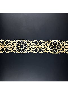 Haoser Haoser Corved Panel Geometric Wooden Panel MDF Jali for Wall Decoration for Your Amazing Home HBP3WDPNL4_Beige_15x74CM  - Image 1