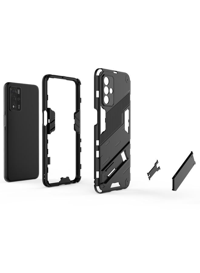S-TOP Case For OPPO A93s 5G Punk Armor 2 in 1 PC + TPU Shockproof Case with Invisible Holder - Image 3