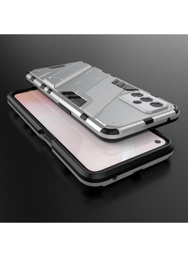 S-TOP Case For OPPO A93s 5G Punk Armor 2 in 1 PC + TPU Shockproof Case with Invisible Holder - Image 5