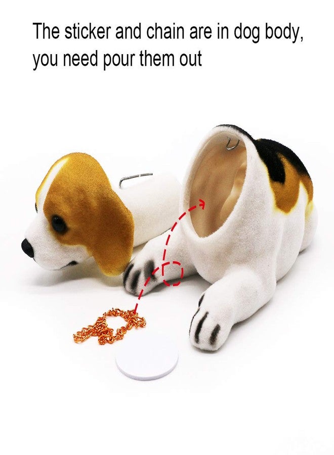 Rayberro Bobble Head Beagle, Car Decoration Nodding Dog Ornaments High Emulation Creative Dog Dashboard Crafts Gift for Car, Vehicle, Desk, Tabletop, Office Decor, Baby, Kids Toy - Image 5
