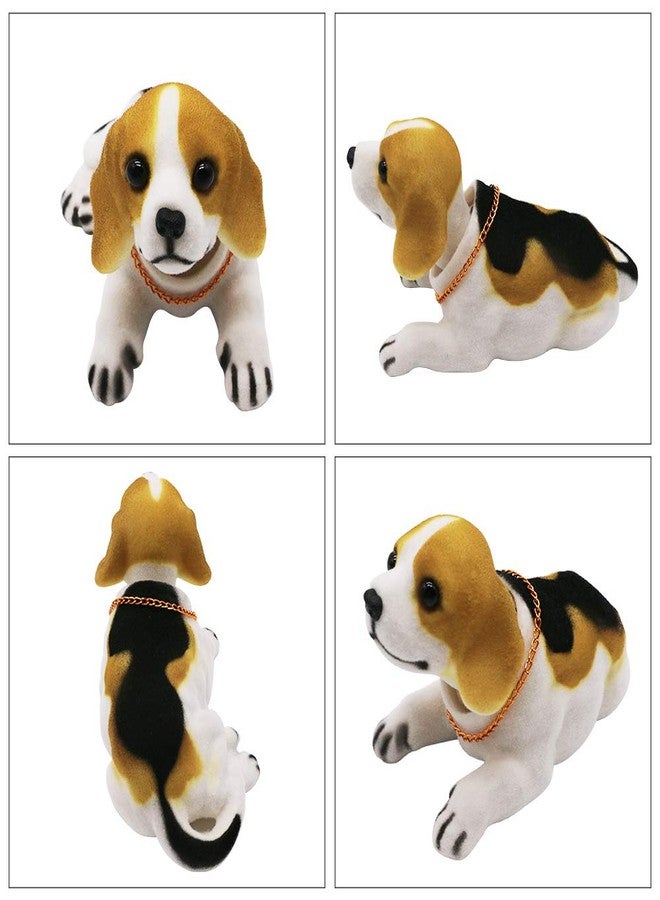 Rayberro Bobble Head Beagle, Car Decoration Nodding Dog Ornaments High Emulation Creative Dog Dashboard Crafts Gift for Car, Vehicle, Desk, Tabletop, Office Decor, Baby, Kids Toy - Image 3