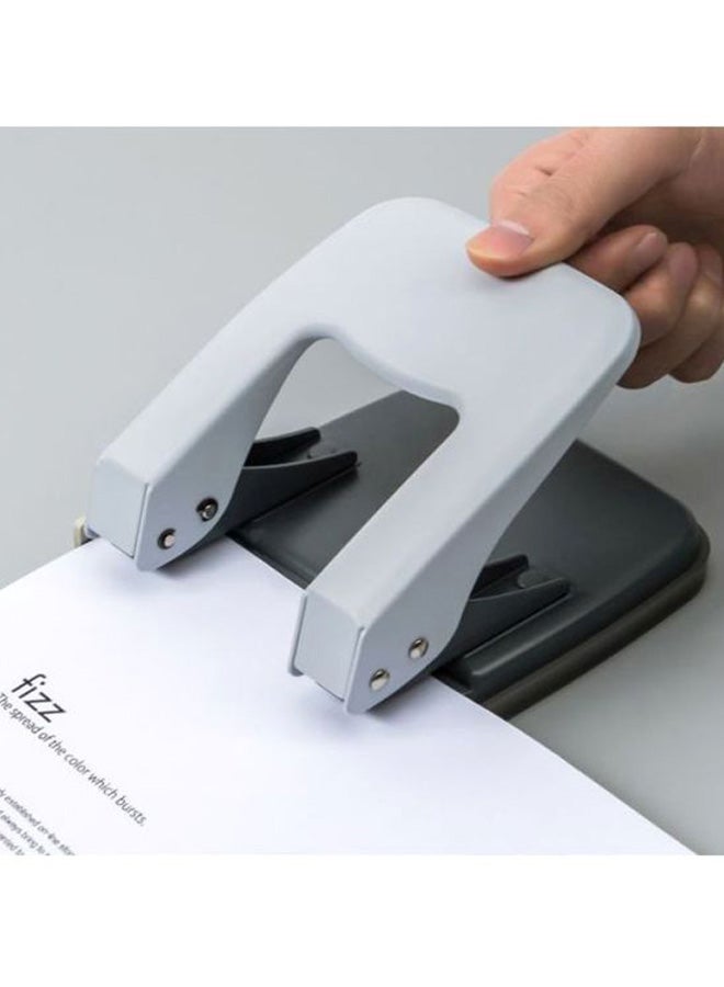 NIBEMINENT Youpin Guangbo Metal Two-Hole Puncher Grey/Black - Image 3