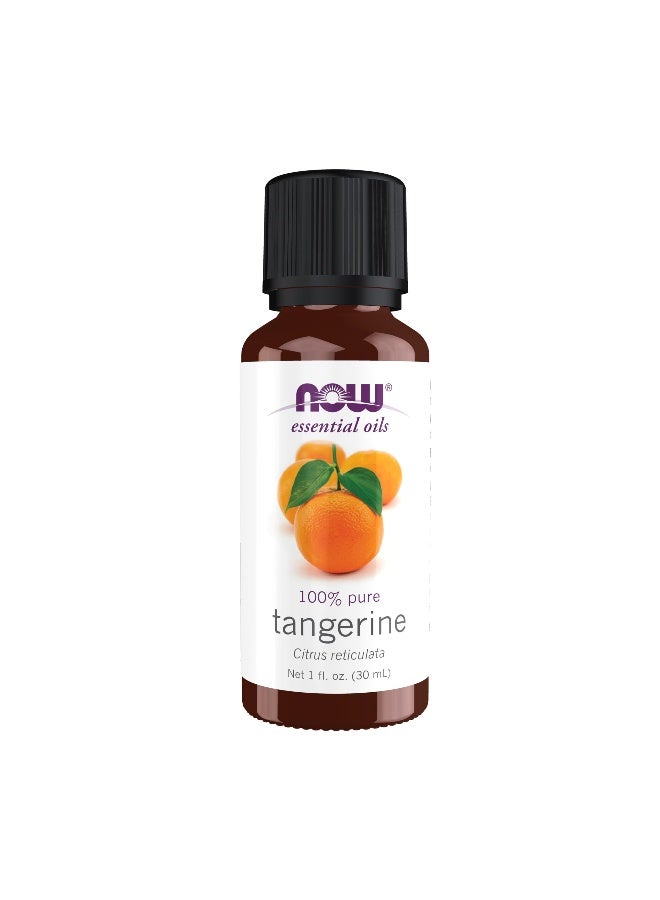 Now Foods NOW Essential Oils, Tangerine Oil, Cheerful Aromatherapy Scent, Cold Pressed, 100% Pure, Vegan, Child Resistant Cap, 1-Ounce - Image 1