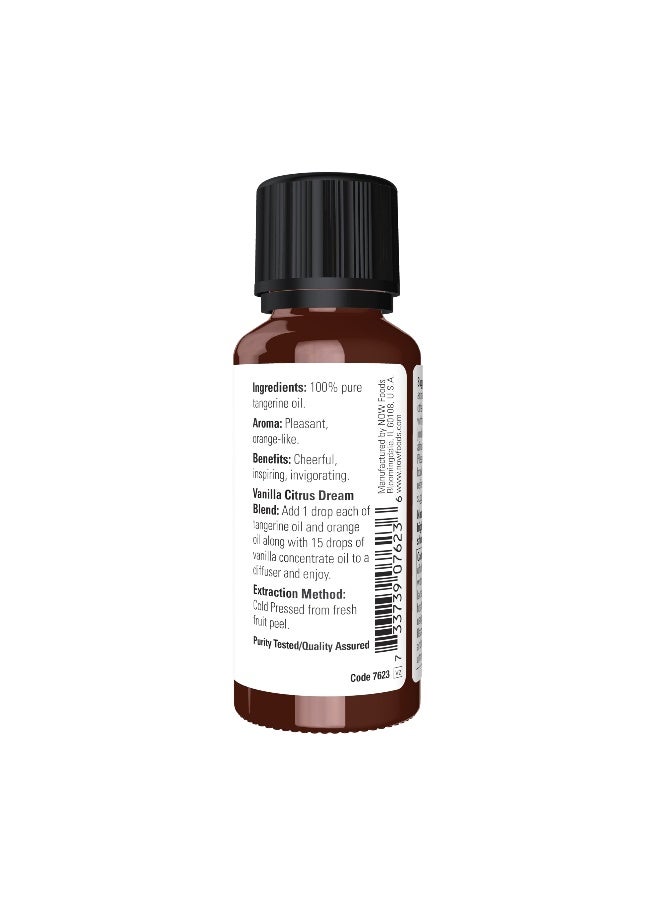 Now Foods NOW Essential Oils, Tangerine Oil, Cheerful Aromatherapy Scent, Cold Pressed, 100% Pure, Vegan, Child Resistant Cap, 1-Ounce - Image 2