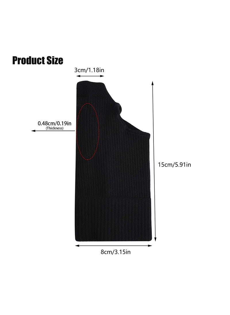 Generic - 1 Pair Thumb Arthritis Compression Gloves Breathable Wrist Support Brace Fingerless Glove with Gel Hand Injury Pads Comfortable Carpal Tunnel for Thumb Wrist Relieve Pain - Image 1