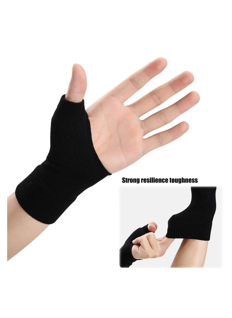 Generic - 1 Pair Thumb Arthritis Compression Gloves Breathable Wrist Support Brace Fingerless Glove with Gel Hand Injury Pads Comfortable Carpal Tunnel for Thumb Wrist Relieve Pain - Image 1
