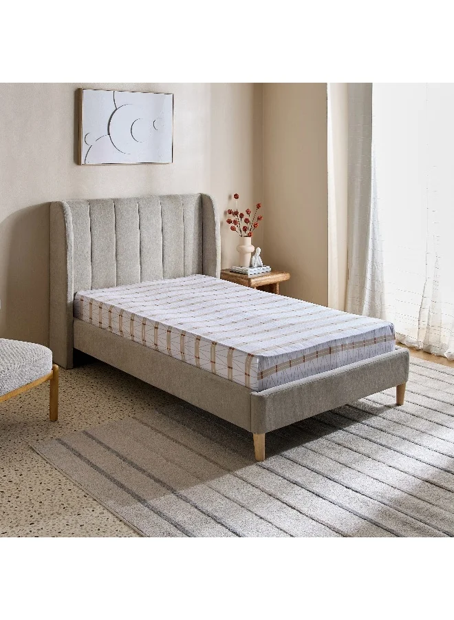 Home Box Malta Lattice Printed Cotton Twin Fitted Sheet - 120x200+33 cm