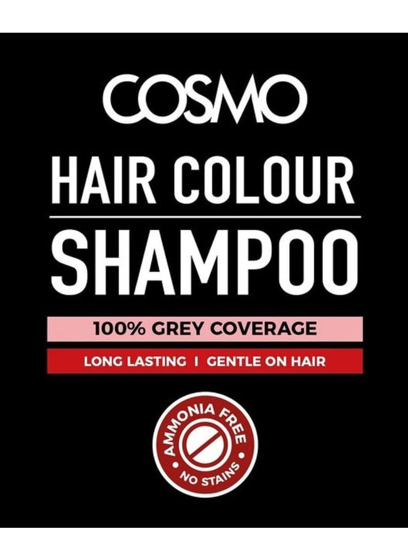 COSMO Shampoo Hair Colour Natural Black With Keratin And Olive Oil 180 Ml  - Image 4