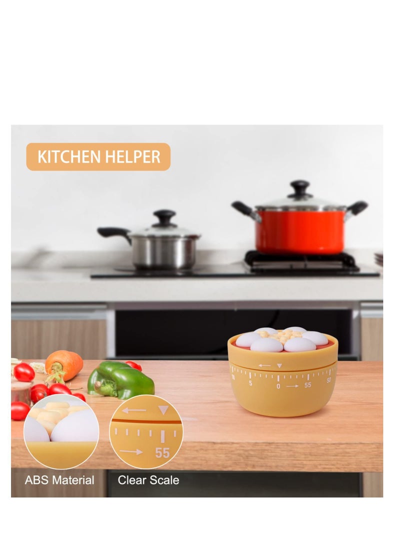 SYOSI - Timers 60 Minutes Mechanical Timers Kitchen Cooking Timer Clock Loud Alarm Counters Manual Timer - Image 1