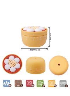 SYOSI Timers 60 Minutes Mechanical Timers Kitchen Cooking Timer Clock Loud Alarm Counters Manual Timer  - Image 4