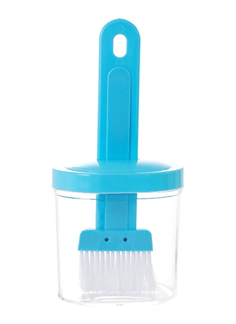 LIMITLESS Barbecue Silicone Oil Brush With Oil Bottle- Perfect for Baking, Cooking, BBQ, Camping and Outdoor Picnics - Kitchen and BBQ Accessories Oil Brush for Home Use (Blue)  - Image 1