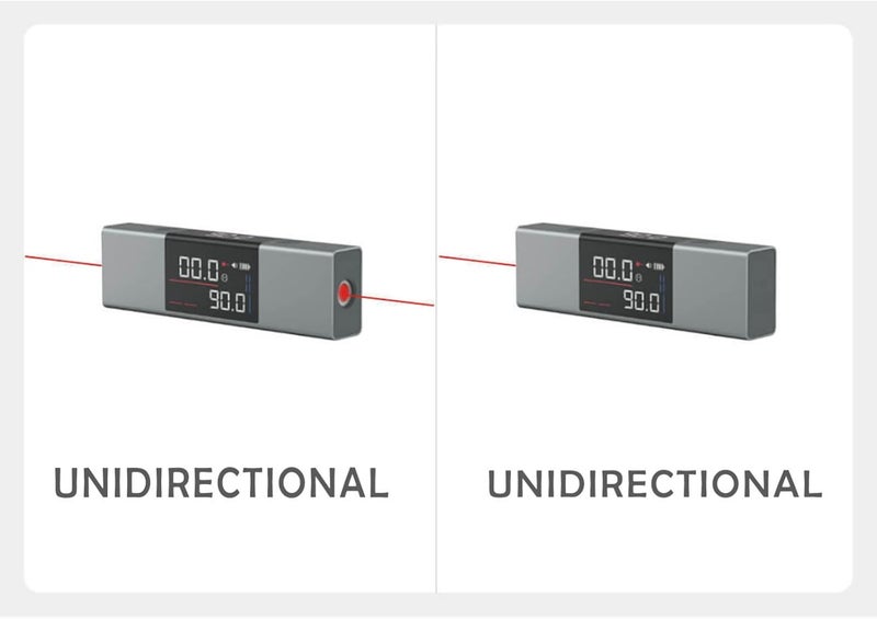woobles L-as-er Protractor Digital Inclinometer Angle Measure L-as-er Ruler with Bi-Directional L-as-er Marking,Large LCD Angle Dual_laser - Image 3