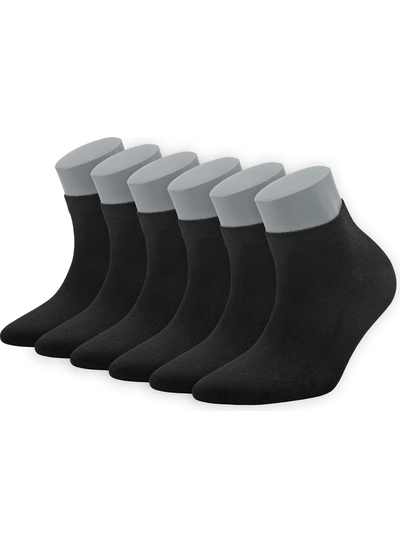 DAYCO Bamboo Men's Premium Booties Black Socks Set of 6