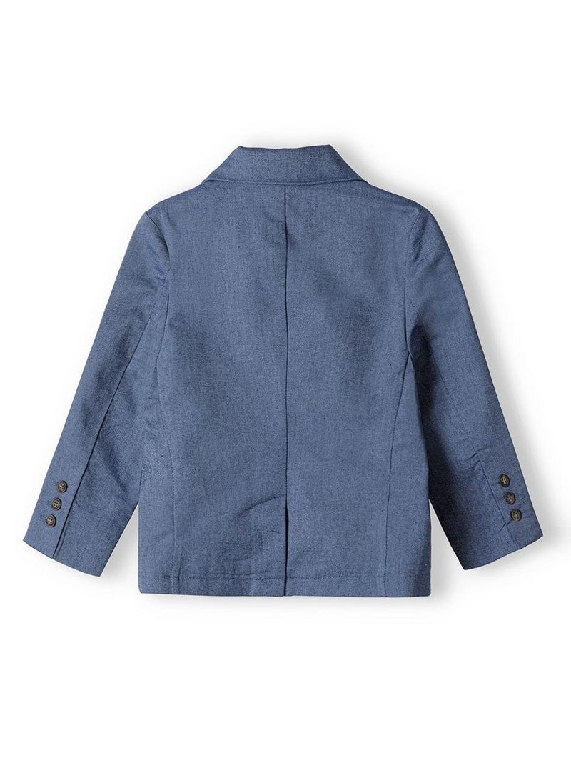 MINOTI Boys Smart Casual Blazer Jacket with Buttons and Pockets - Image 2