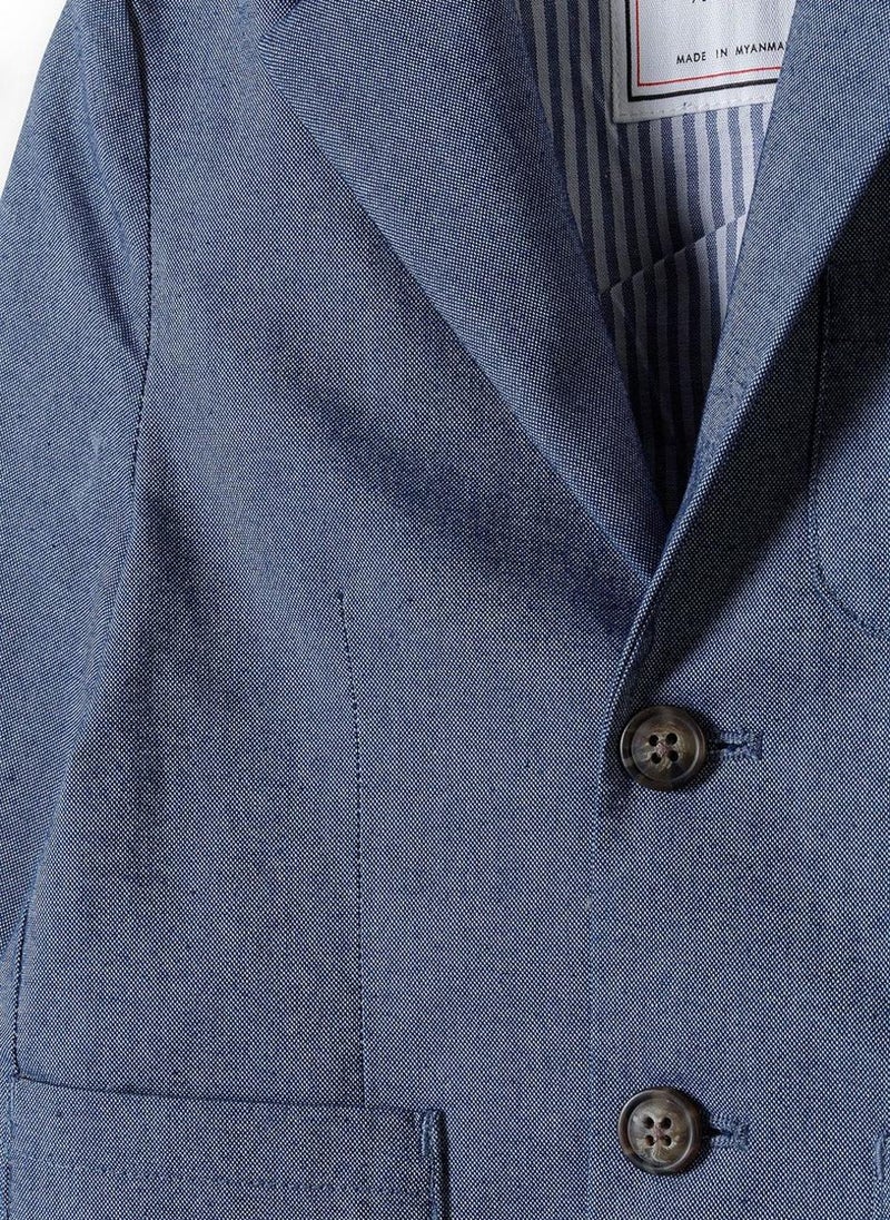 MINOTI Boys Smart Casual Blazer Jacket with Buttons and Pockets - Image 3