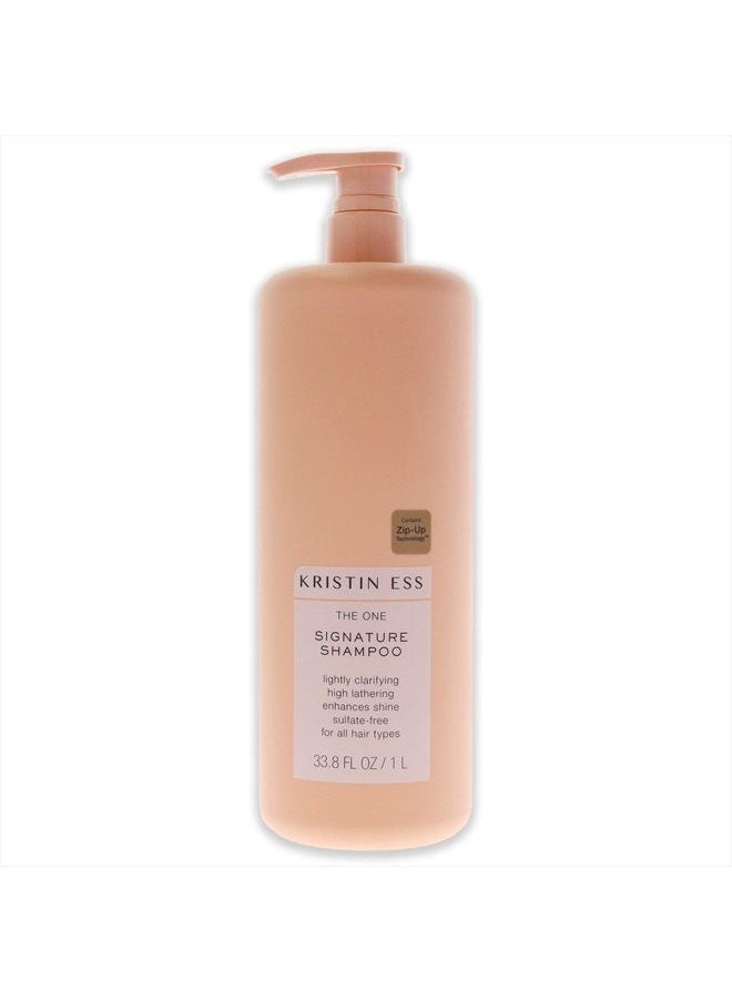 Kristin Ess Hair One Signature Shampoo with Avocado Oil + Castor Oil for Women - Lightly Clarifying Daily Sulfate Free Hydrating Shampoo, Color Safe, Vegan, 33.8 fl oz  - Image 1
