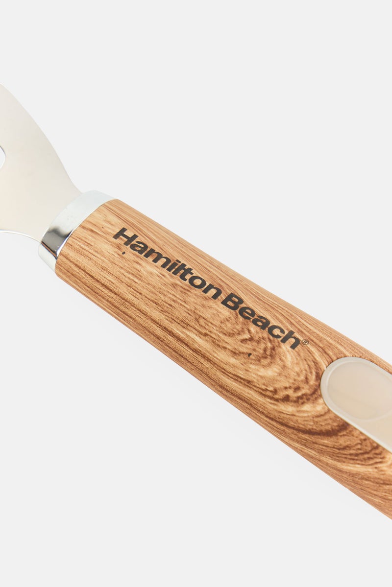 Hamilton Beach Stainless Steel Peeler With Wooden  Handle, Tan - Image 3