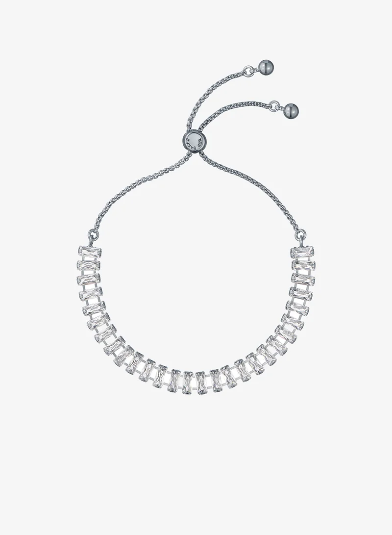 Crystal Baguette Adjustable Bracelet