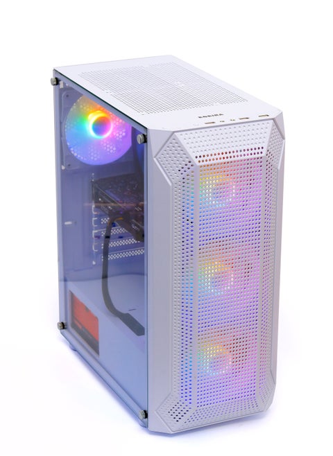 Gaming Pc with Intel Core i5-12400F Processor, H610 Motherboard, DDR4 16GB RAM, 500 GB SSD, NVIDIA GeForce RTX 3050 Graphics Card, Case White, Windows 11 Pro