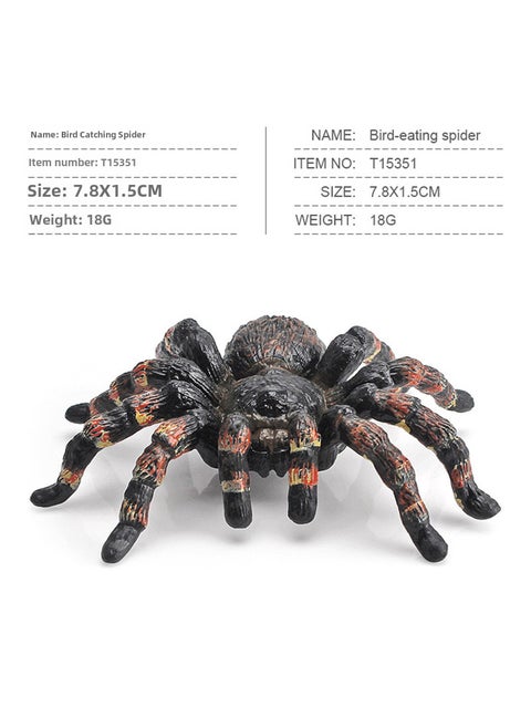 Realistic Wild Insect Toy Spider Model PL127-1616 bird catching spider 18g