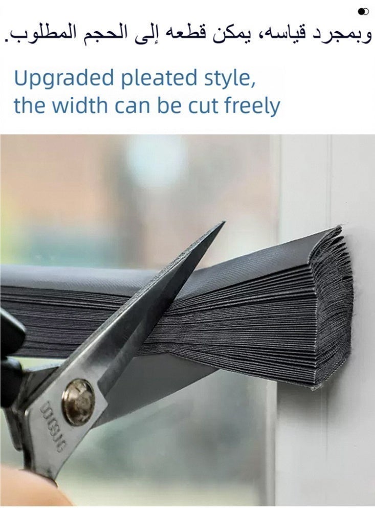 Namalu Cordless Blackout Pleated Window Shade Black, Easy to Install for Bedroom, Bathroom, Living Room, Kitchen - Image 2